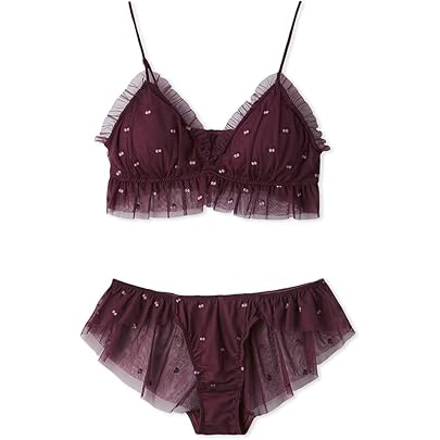 Amazon | [ジェラート ピケ] Valentine ハート刺繍ブラ&ショーツBOX付